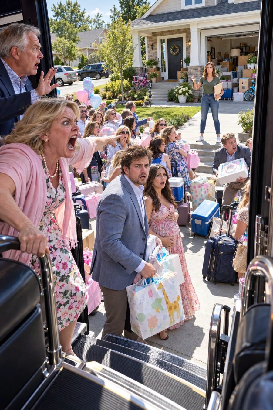 Take The Kids To A Motel, Mom Ordered, Then Sent A Party Bus With 37 Guests To My New House